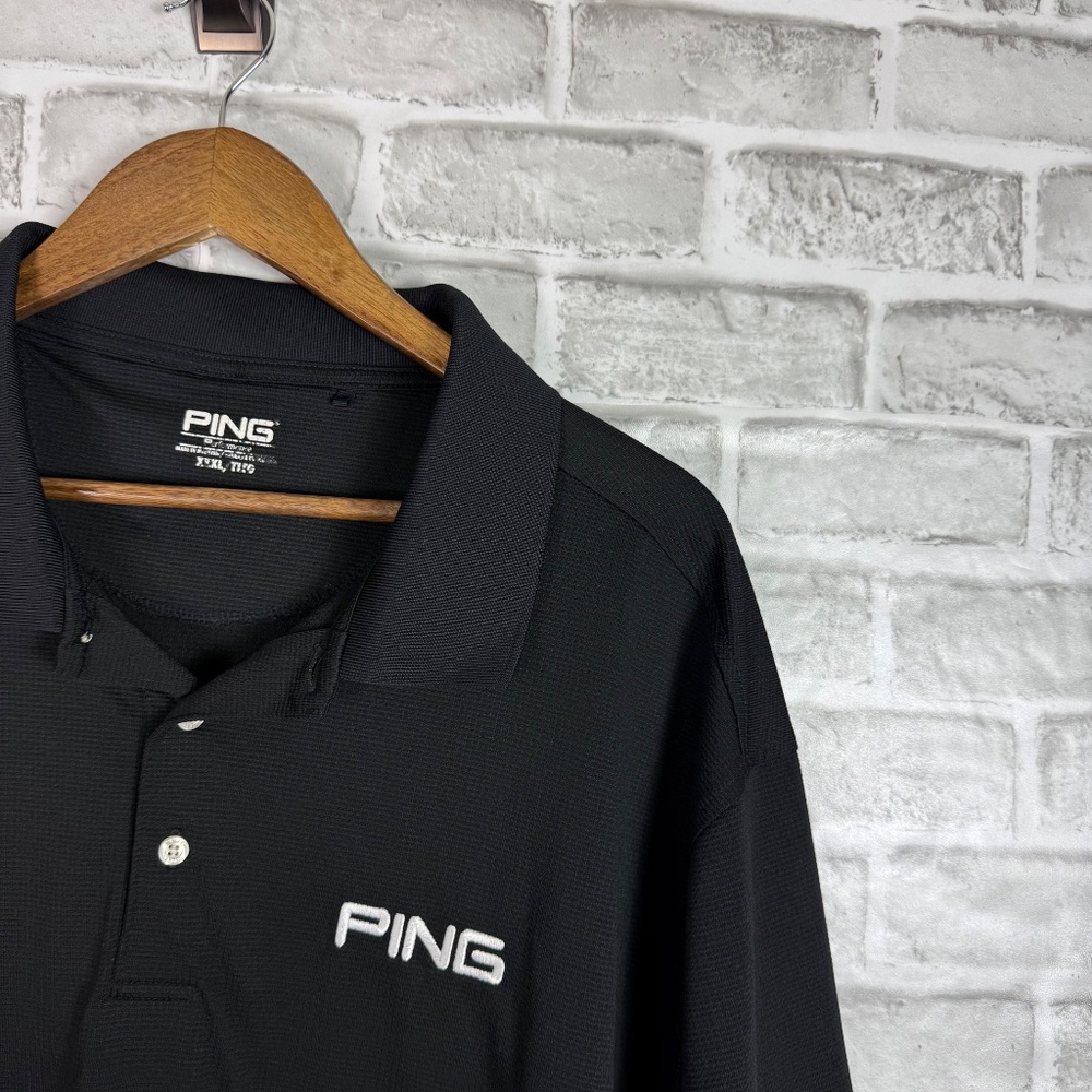 PING Golf Performance Solid Black Embroidered Log… - image 2
